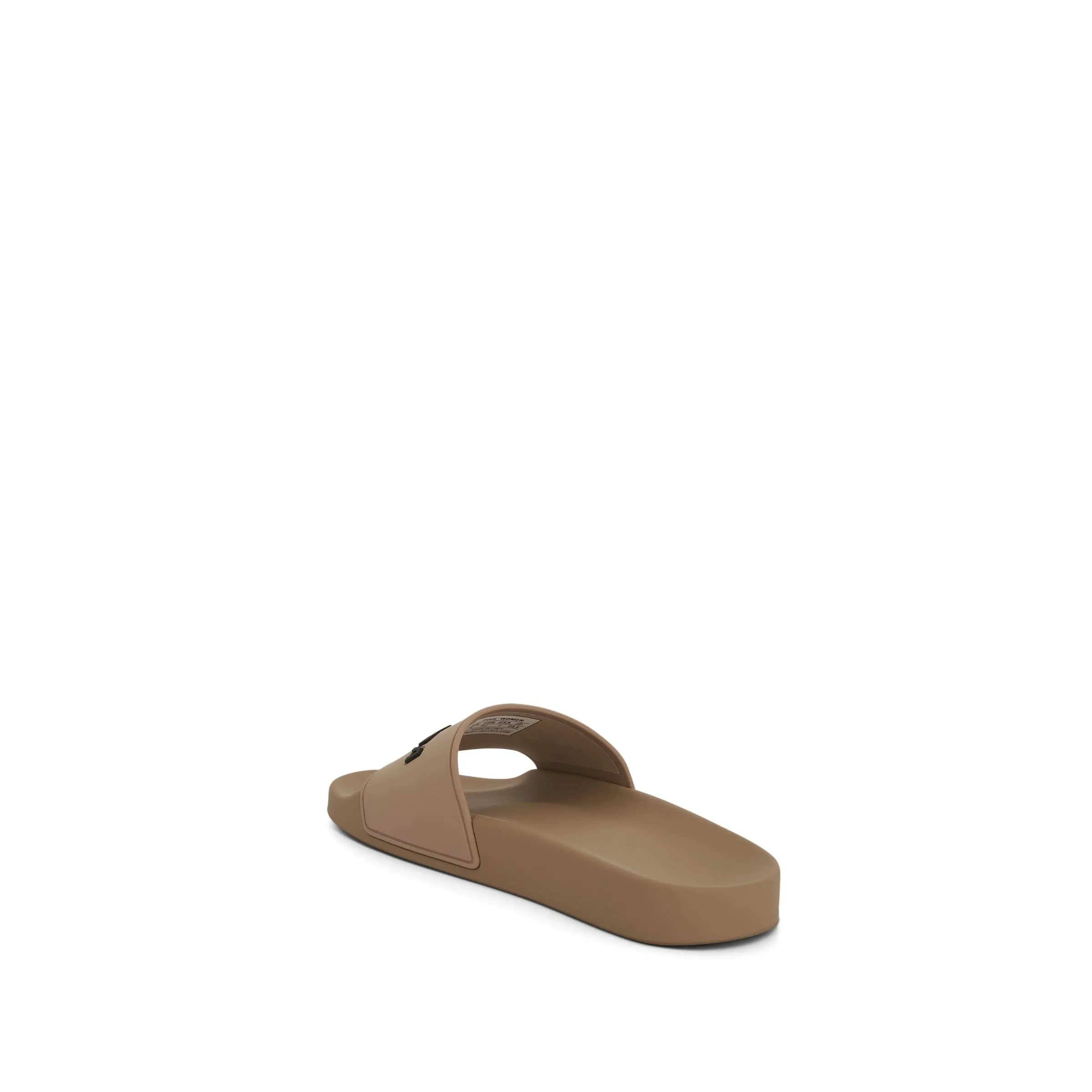 3D Logo Pool Slide Sandal in Beige/Black