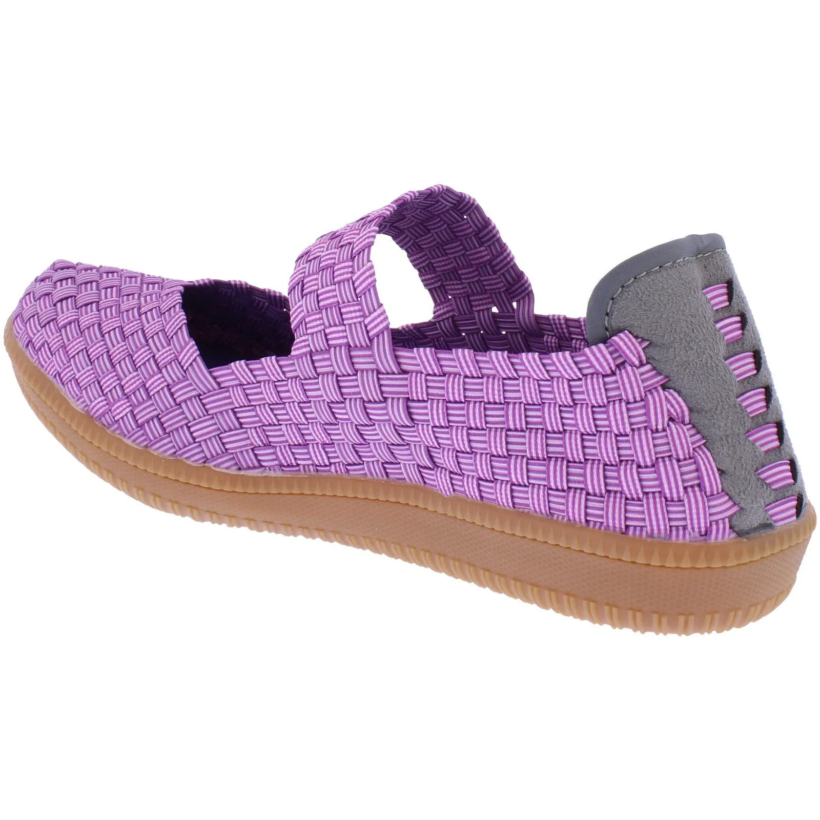 Adesso A7402 Sidra Ladies Wisteria Textile Arch Support Slip On Shoes