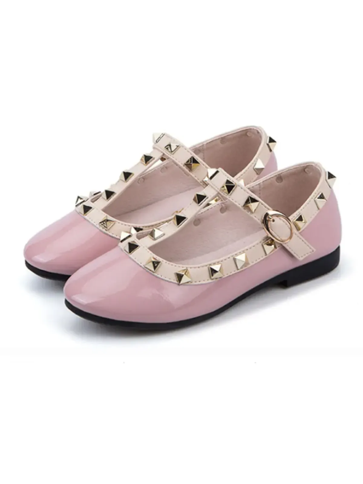 Adorable Leather Studded Flats by Liv and Mia