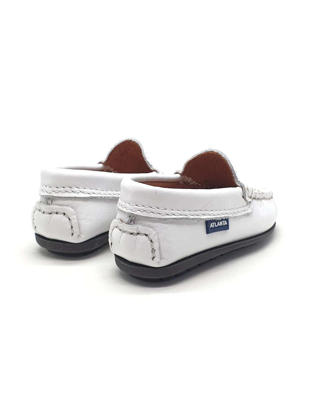 Atlanta Mocassin- Baby Shoes Moccasins white- 15G152