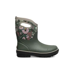 BOGS CLASSIC II MID VINTAGE FLORAL GREEN - WOMENS