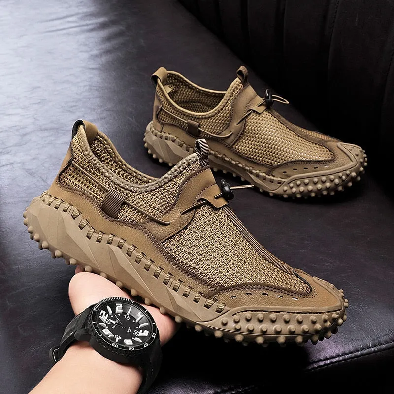 Brand Men's Shoes Breathable Mesh Loafers Shoes Handmade Platform Men's Casual Shoes Luxury Men Moccasins Designer Men's Sneaker