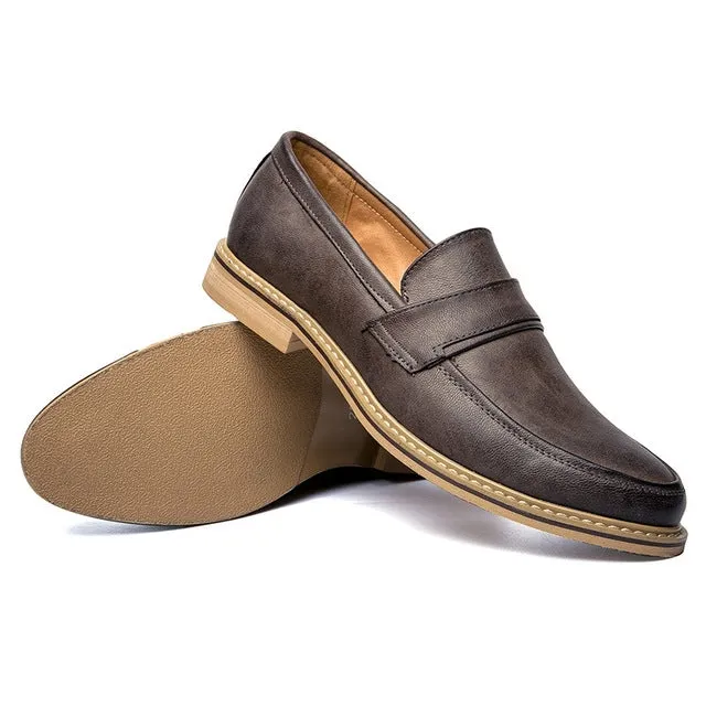 British Style Pointed Shoes Versatile Casual Shoes Slip-on Men Shoes