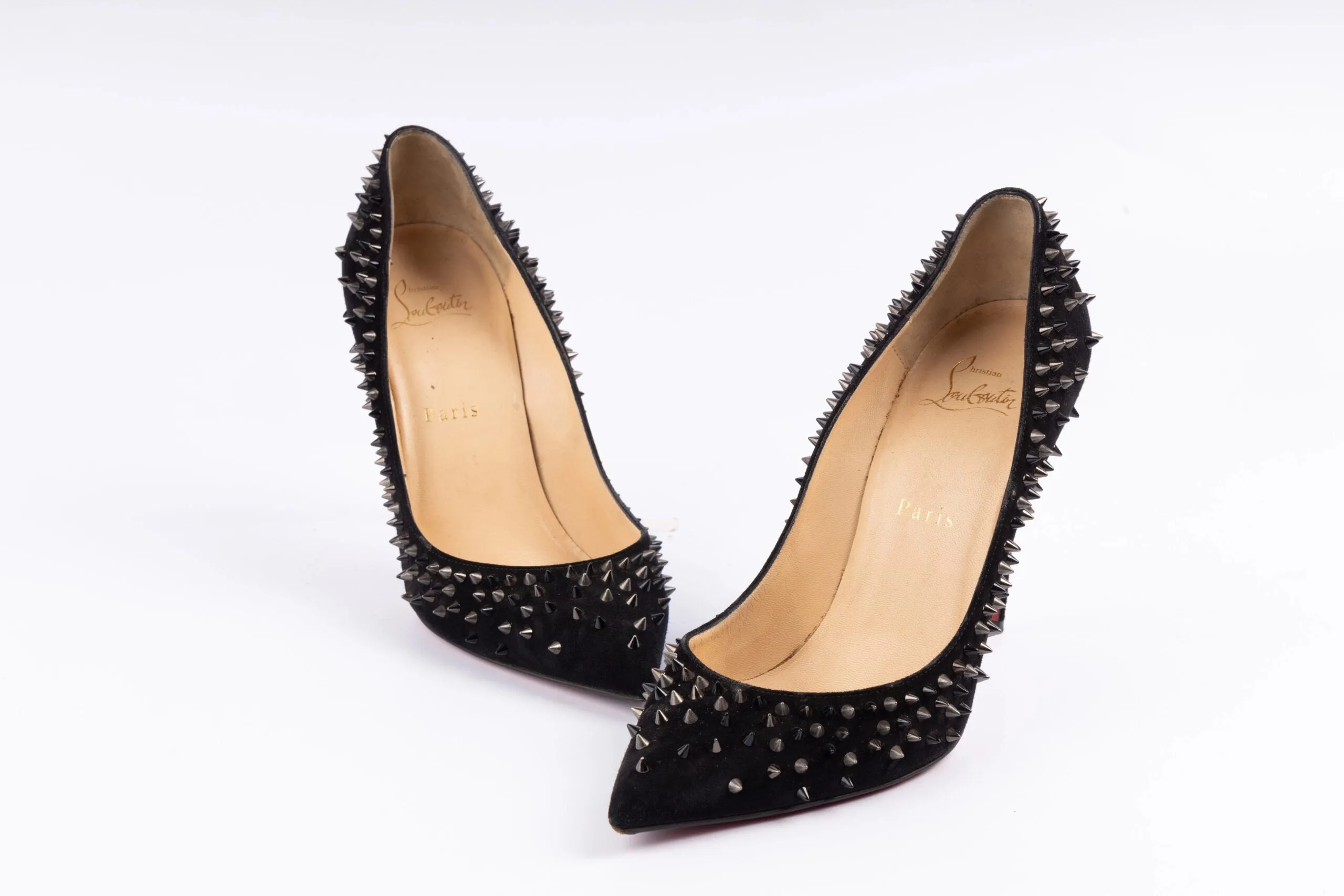 Christian Louboutin Studded Escarpic Pointed Toe Pumps