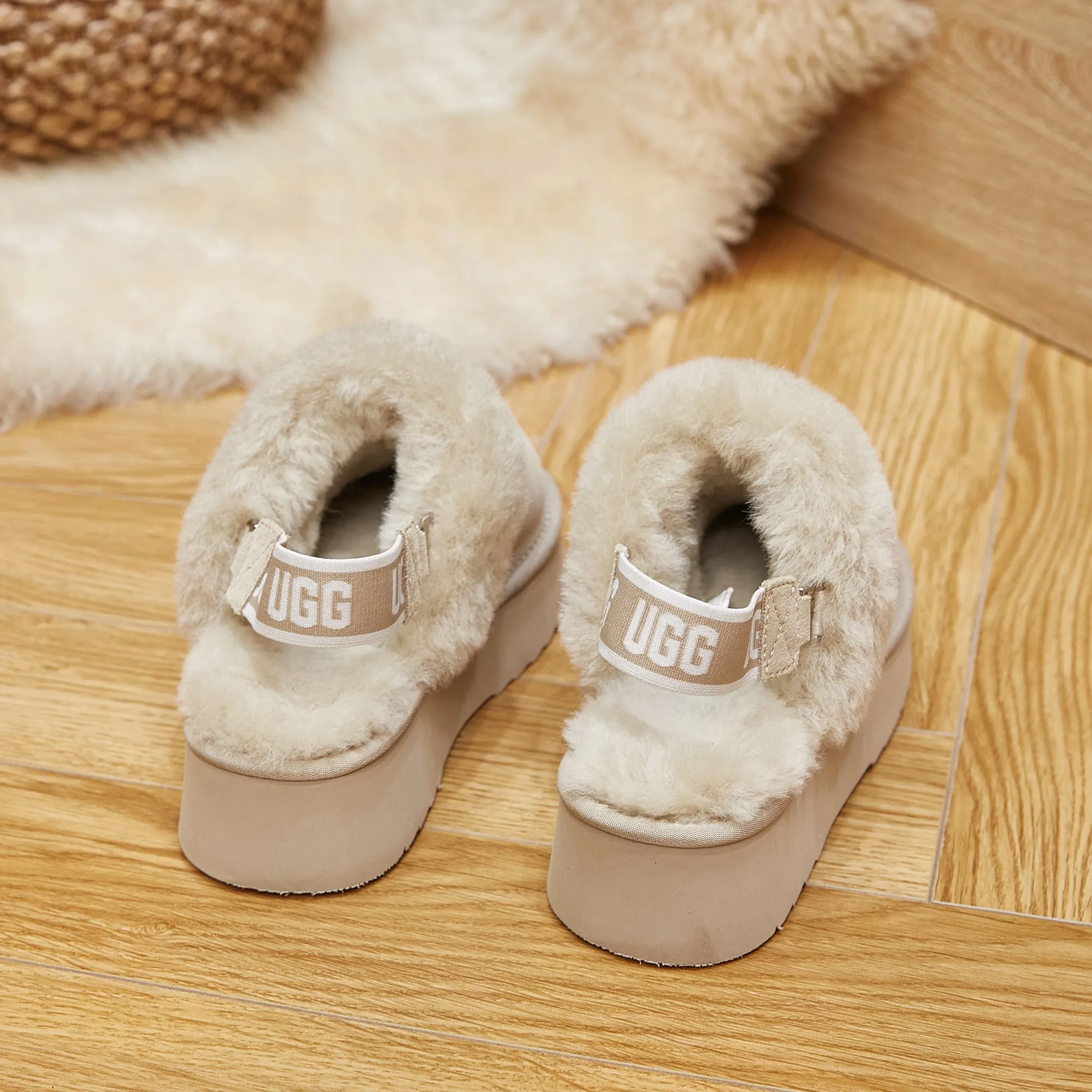 Classic Lady's Scuff - Platform Sole Premium Australian Sheepskin UGG Slippers