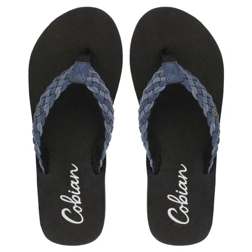 Cobian Women's Braided Bounce Flip Flops - Indigo BRB10-460