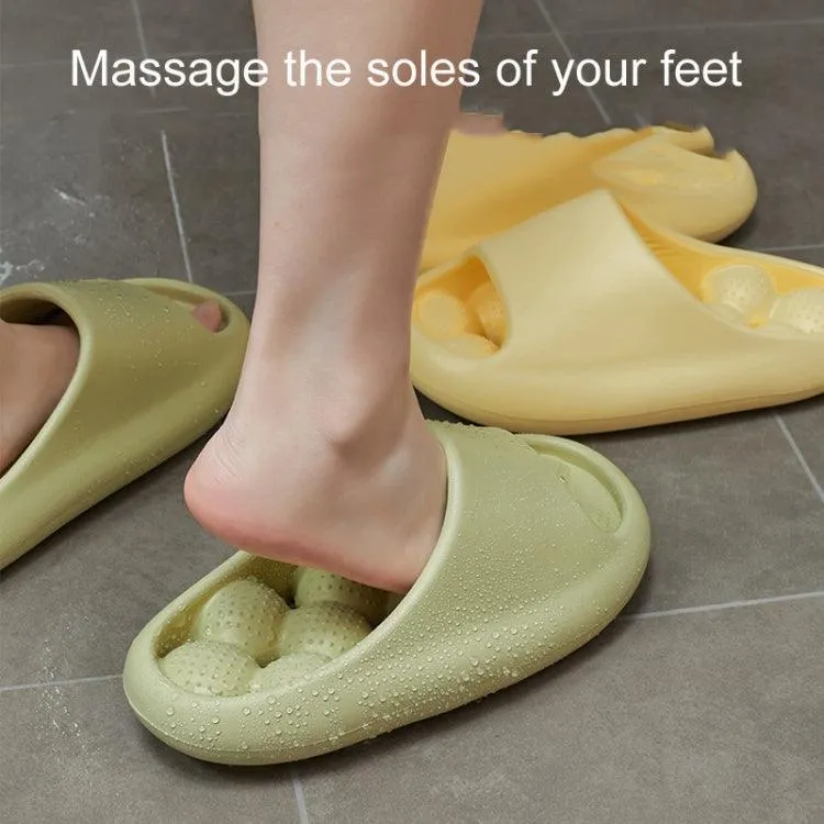 Comfortable Non-Slip Summer Massage Shower Slippers with Thick Sole for Home Use