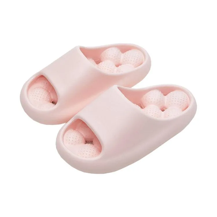 Comfortable Non-Slip Summer Massage Shower Slippers with Thick Sole for Home Use