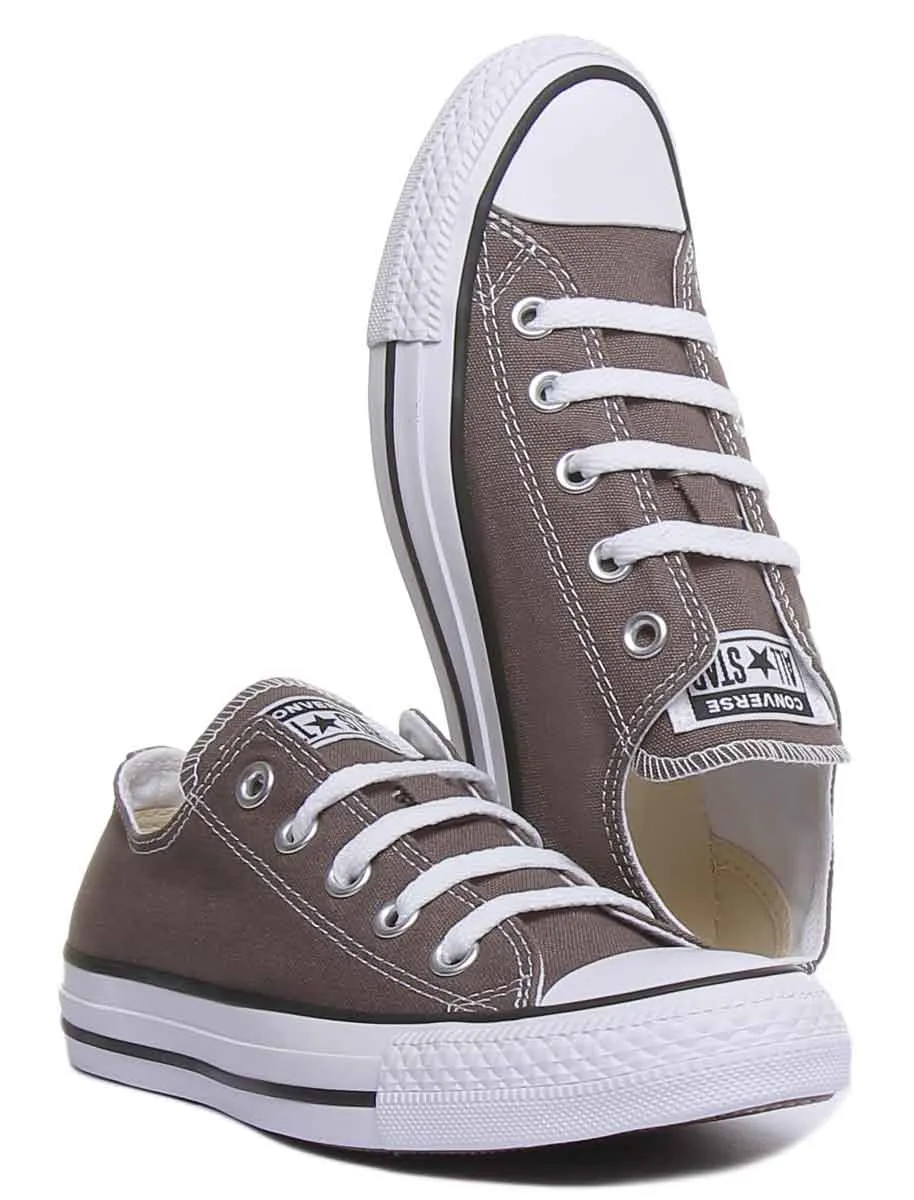 Converse All Star Low Trainer In Charcoal For Women