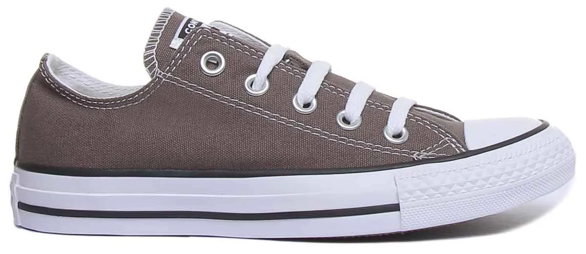 Converse All Star Low Trainer In Charcoal For Women