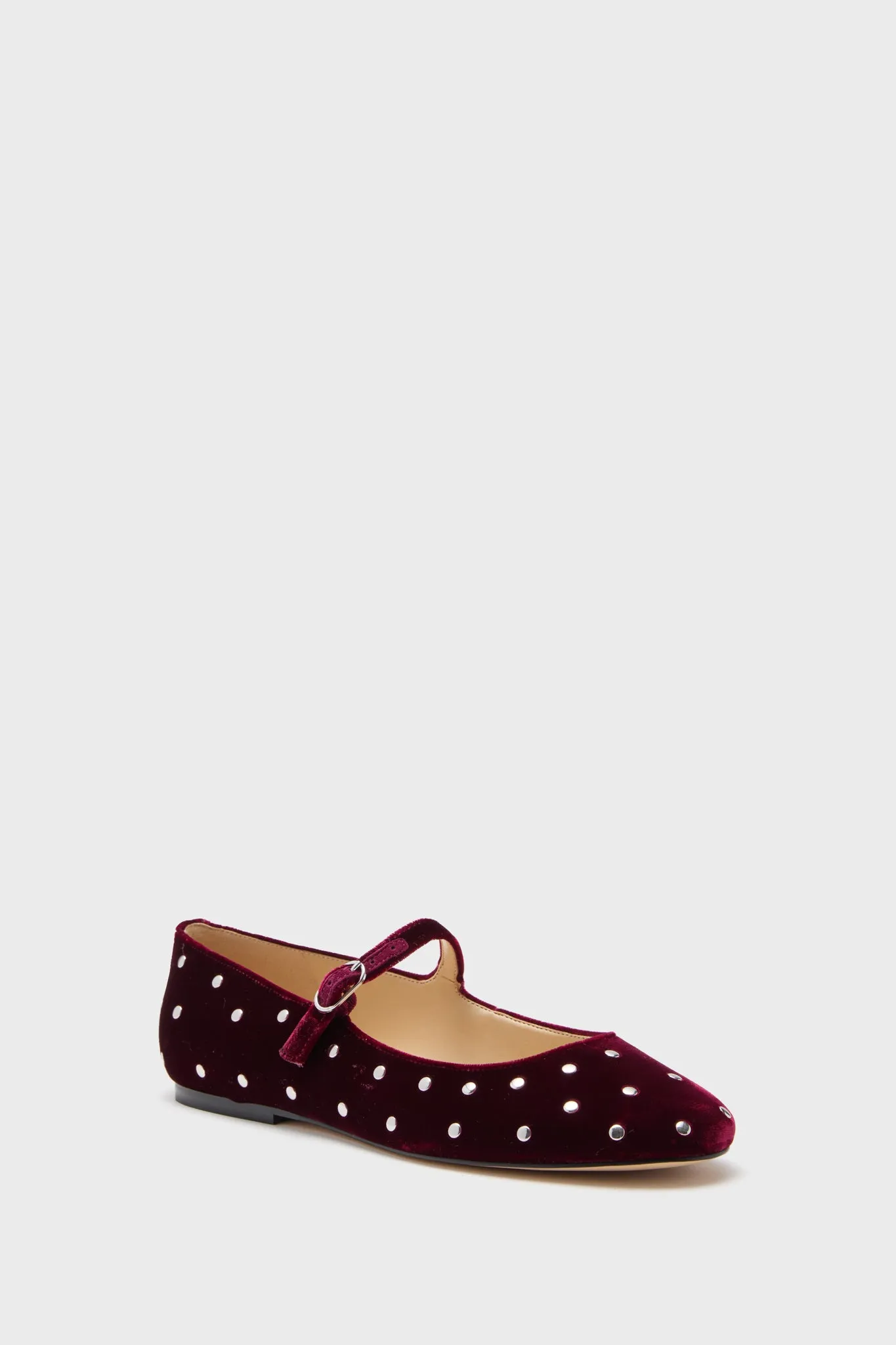 Dark Red Elizza Flats