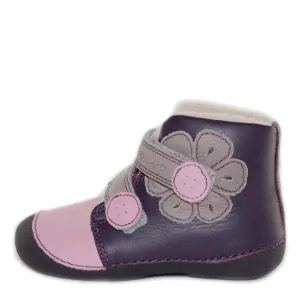 D.D. Step Fuchsia Toddler Winter Boots - Warm, Supportive Leather Shoes From Europe Kids Orthopedic