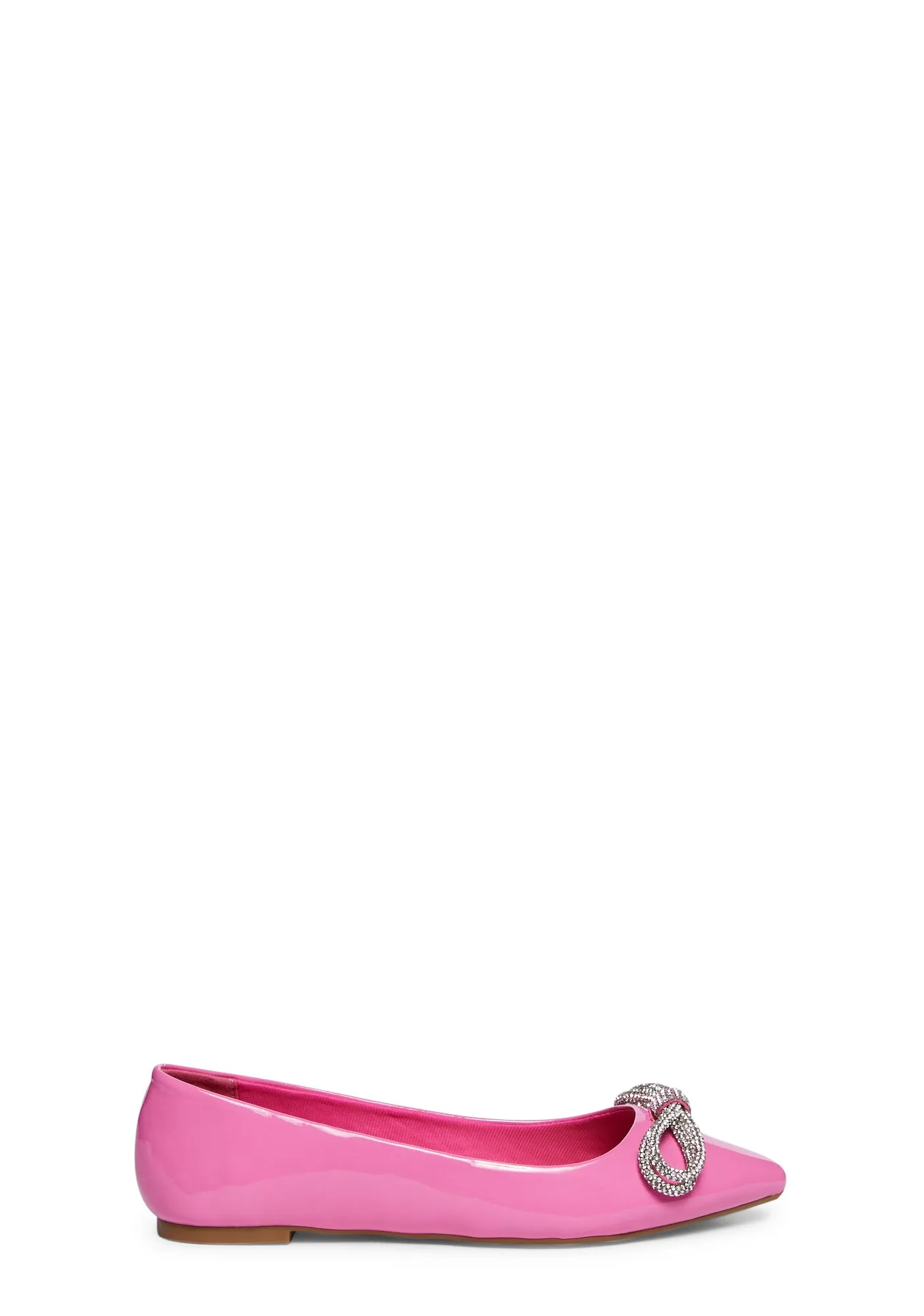 Demure Rendezvous Pointed Flats - Pink