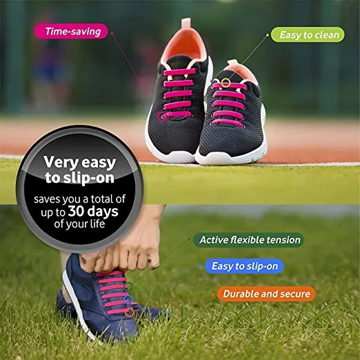 DIAGONAL ONE | No Tie Shoelaces for Kids and Adults