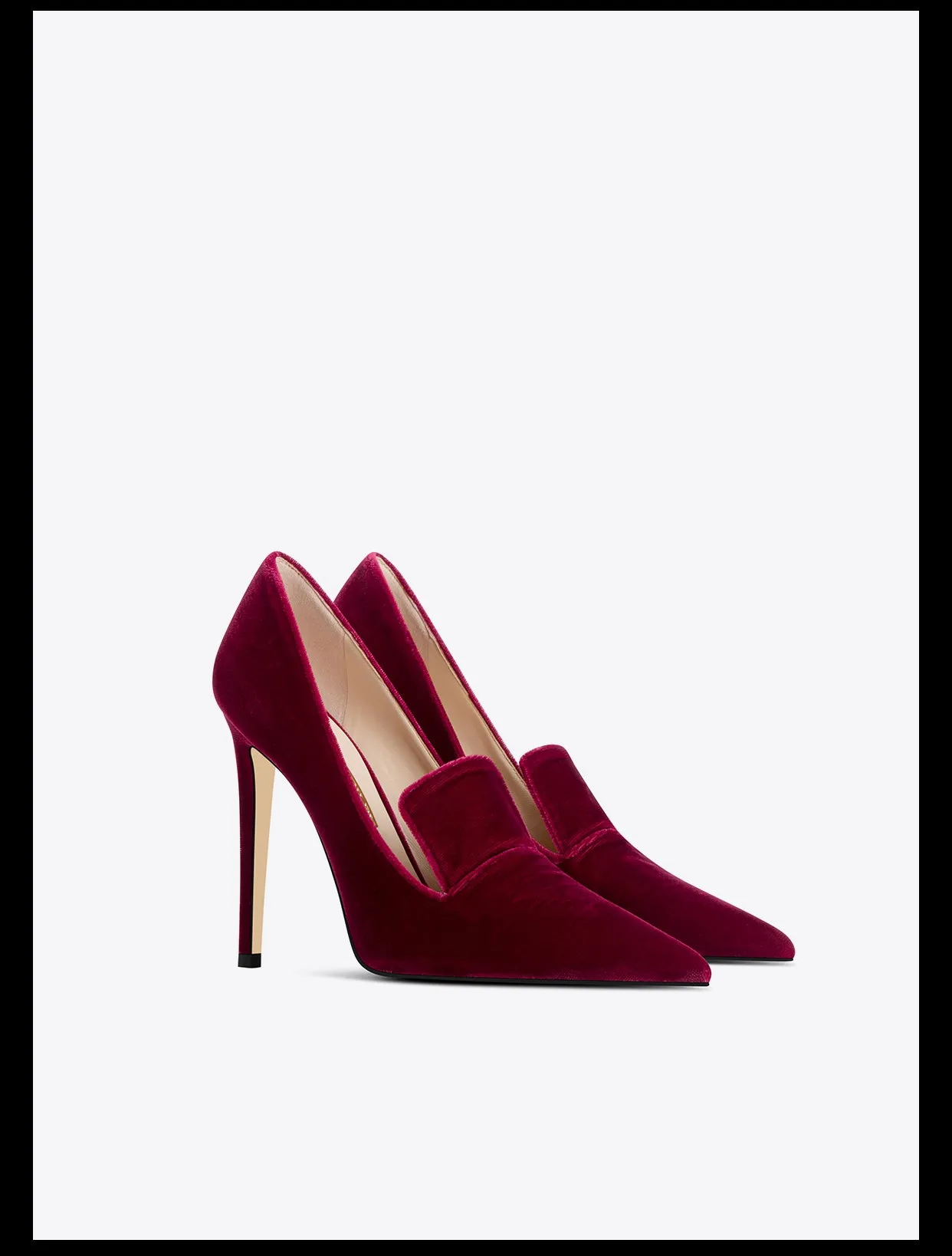 Fabfei suede 10cm stiletto burgundy pointed toe sexy pumps - Kara