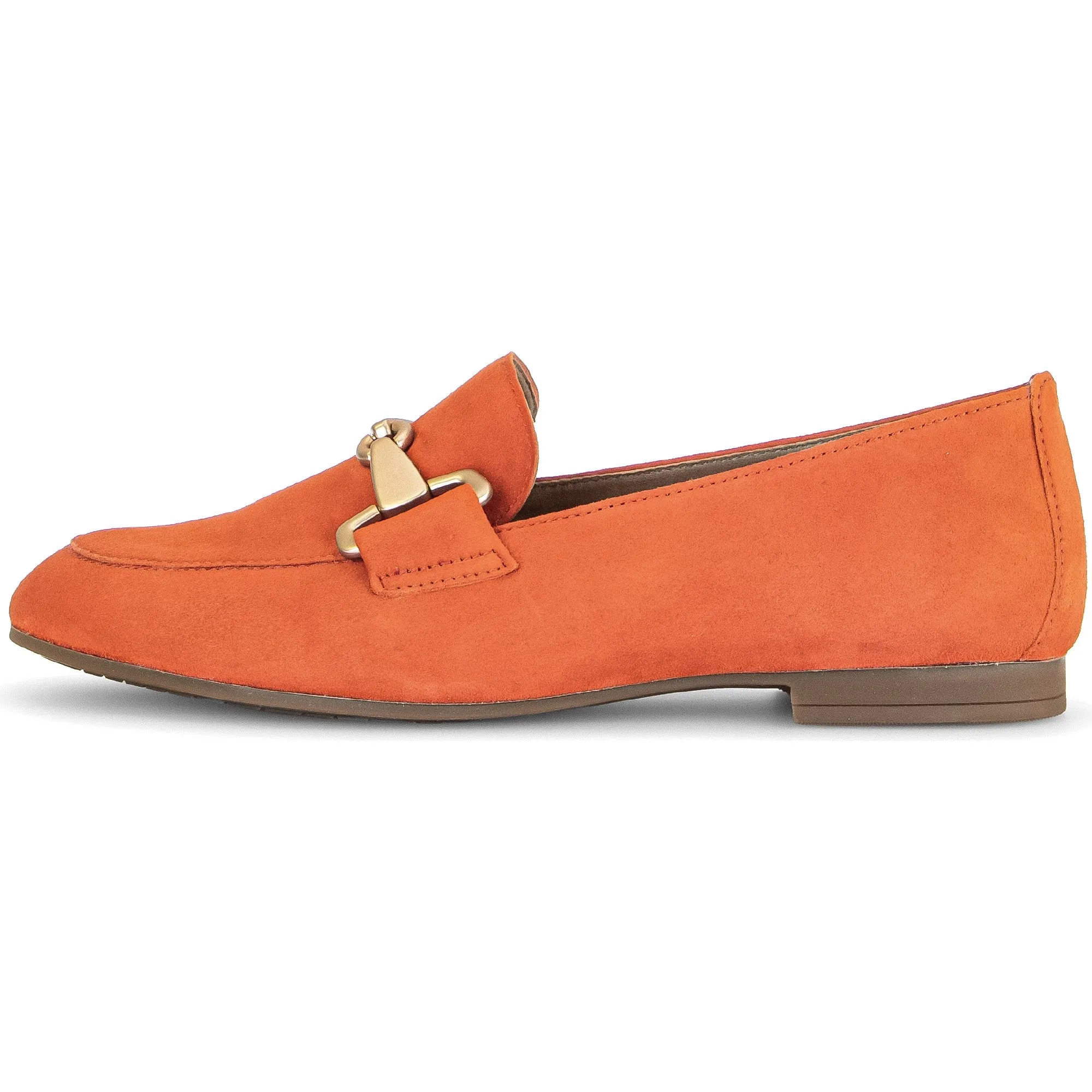 Gabor 45.211.13 Jangle Ladies Orange Suede Slip On Shoes