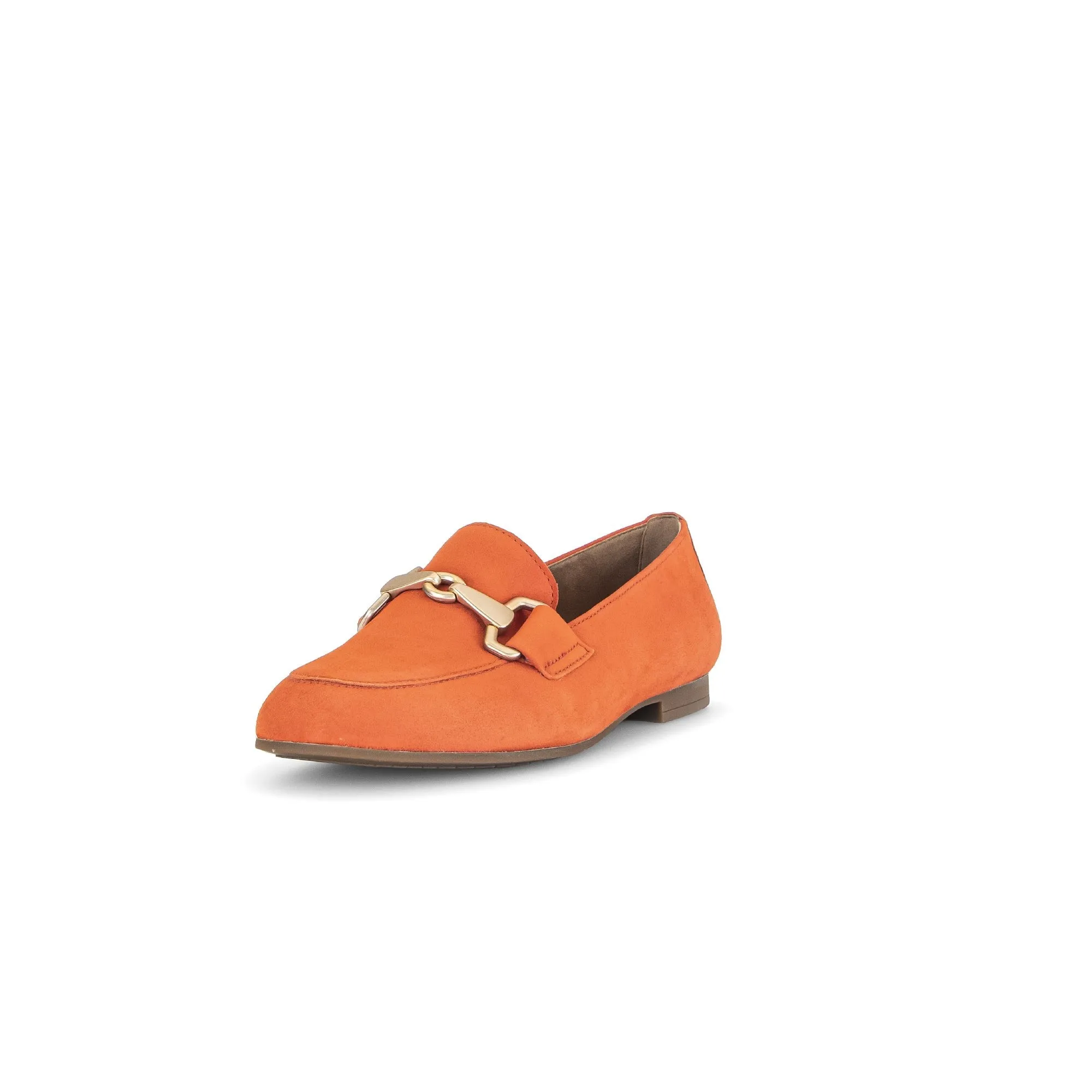 Gabor 45.211.13 Jangle Ladies Orange Suede Slip On Shoes