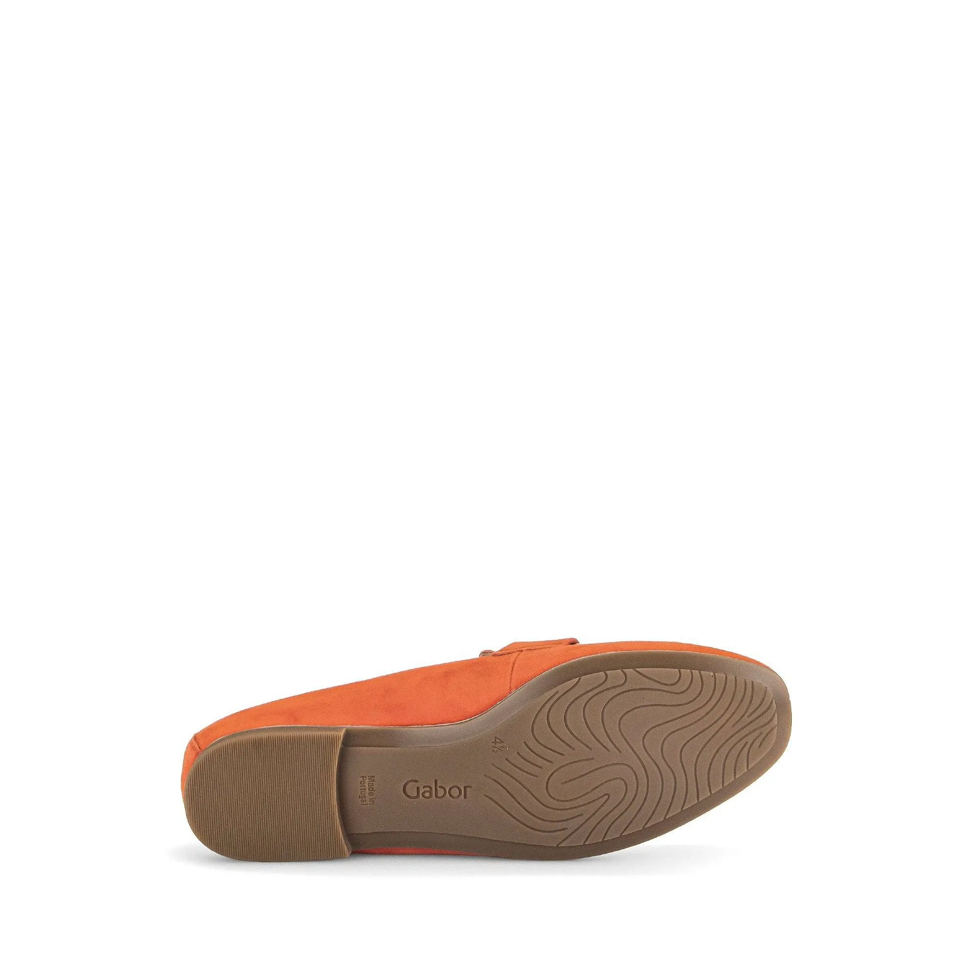 Gabor 45.211.13 Jangle Ladies Orange Suede Slip On Shoes