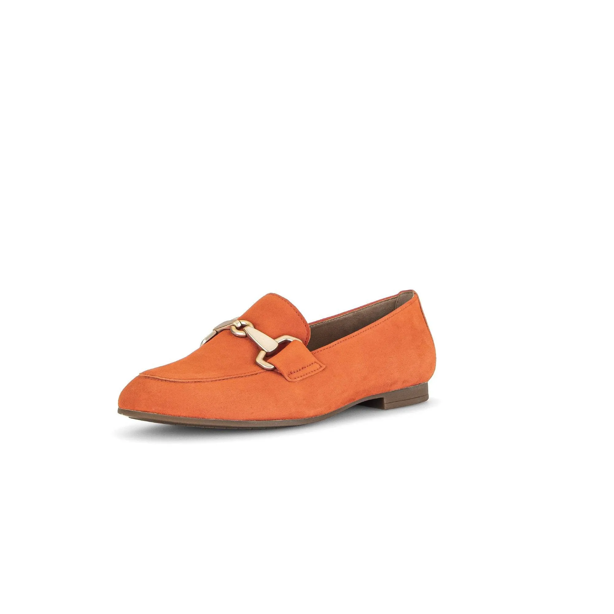 Gabor 45.211.13 Jangle Ladies Orange Suede Slip On Shoes