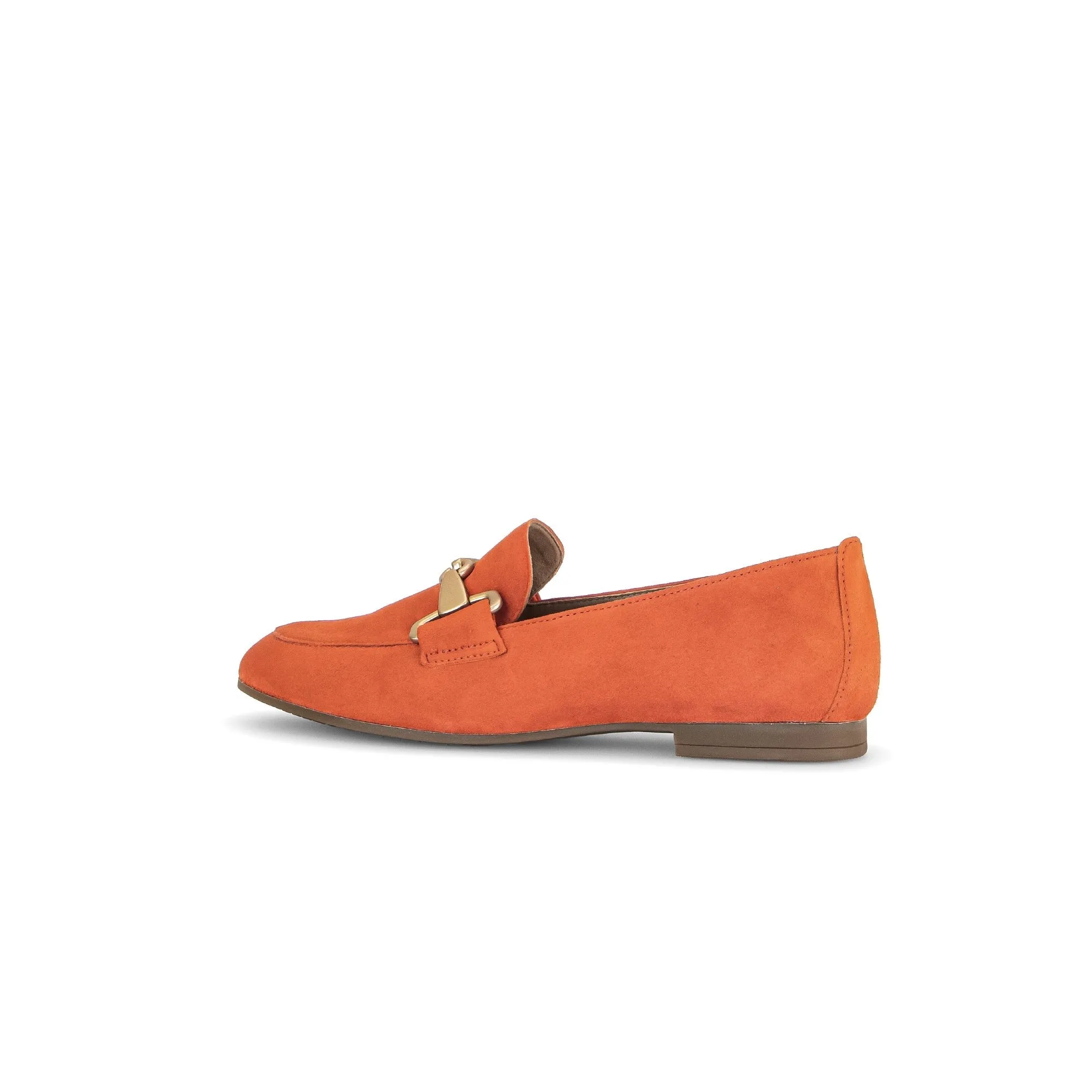 Gabor 45.211.13 Jangle Ladies Orange Suede Slip On Shoes