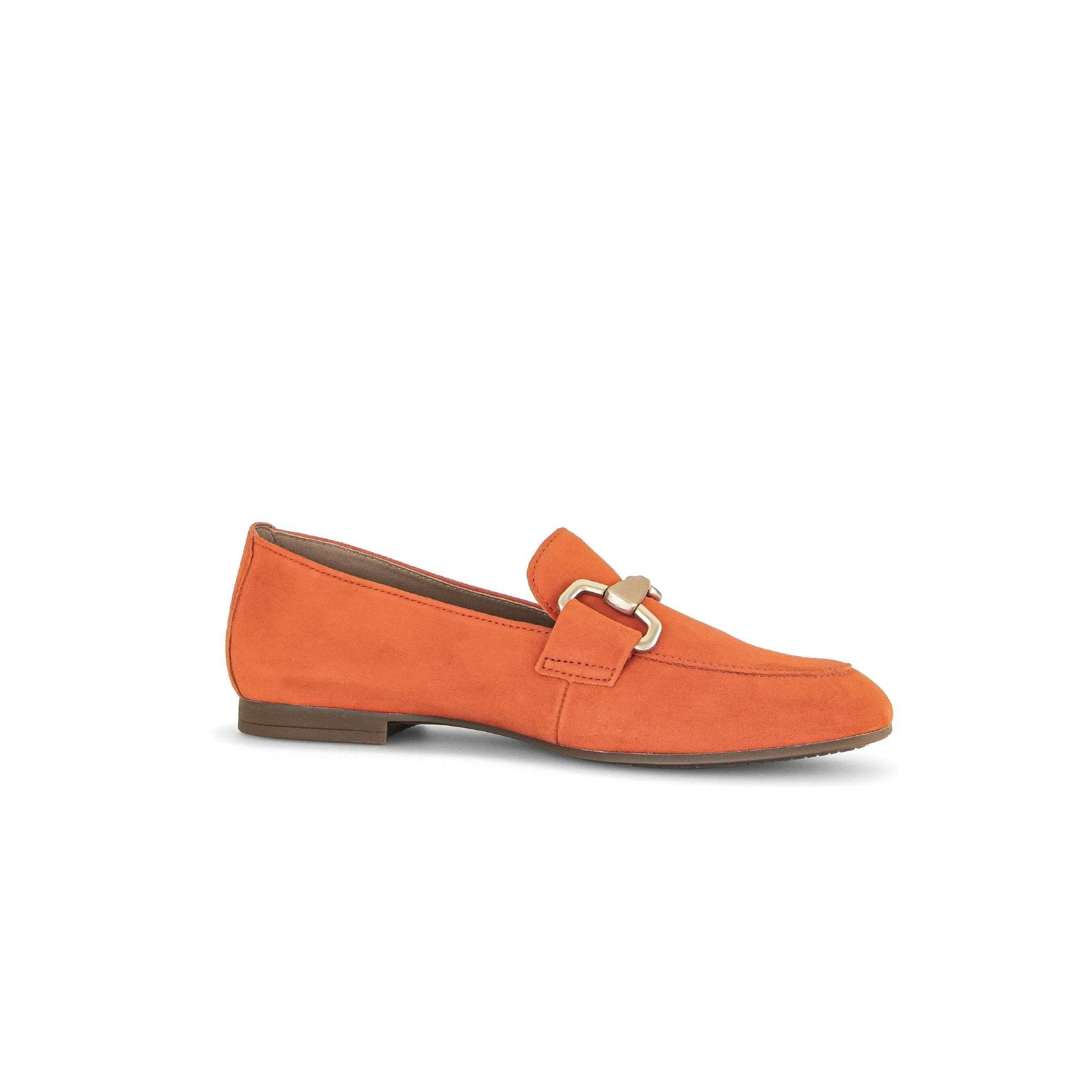 Gabor 45.211.13 Jangle Ladies Orange Suede Slip On Shoes