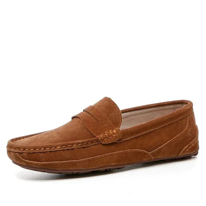 Genuine Leather Men Casual Shoes Luxury Brand Men Loafers Moccasins Breathable Slip on Driving Men Shoes Plus Size 38-46