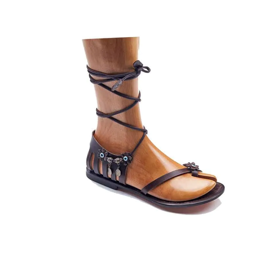 Handmade Leather Strappy Sandals