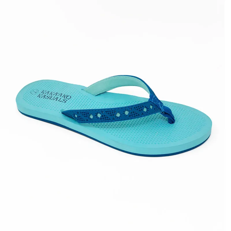 Kaka'ako Kasuals Women's "Emily" Slipper-  Blue