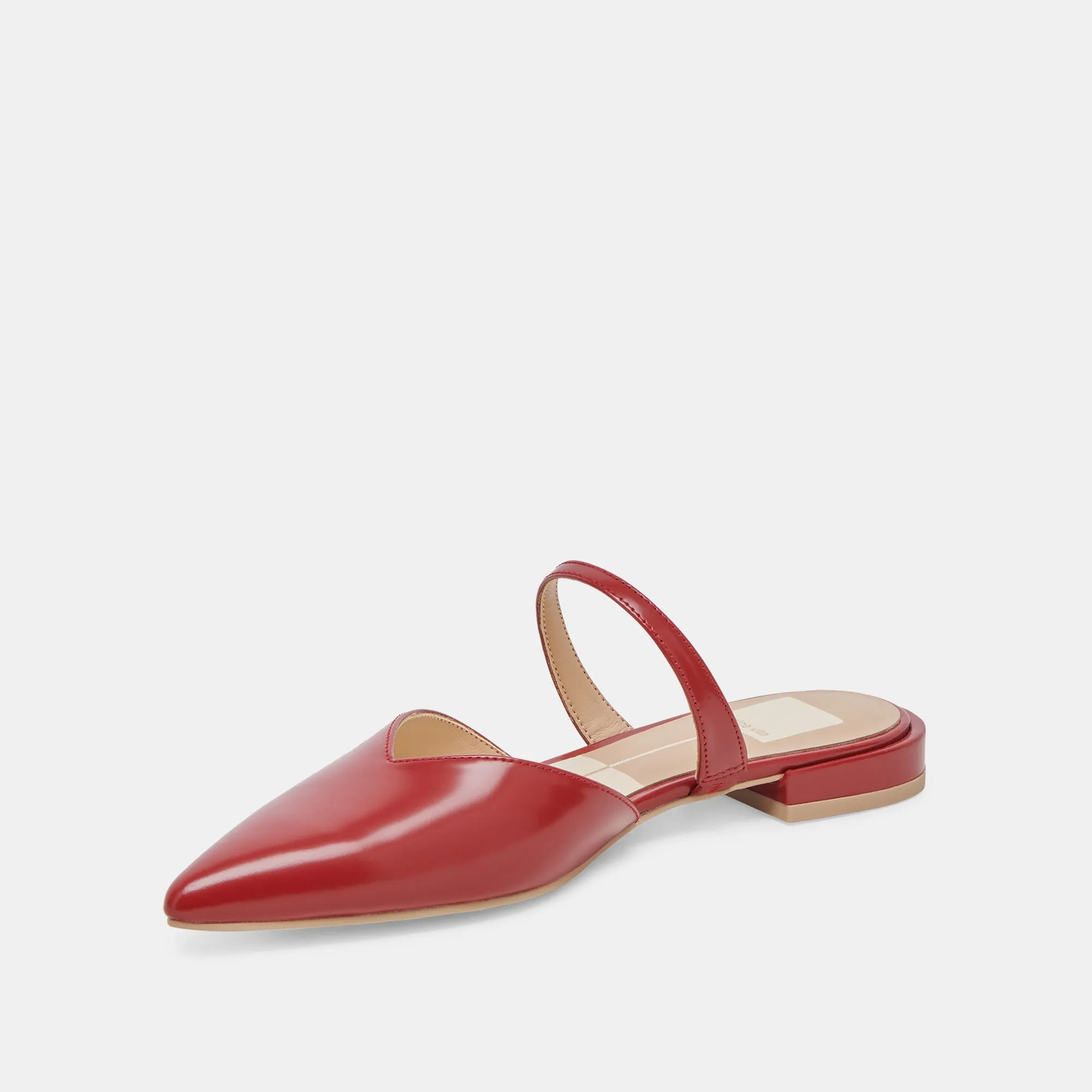 KANIKA FLATS RED CRINKLE PATENT