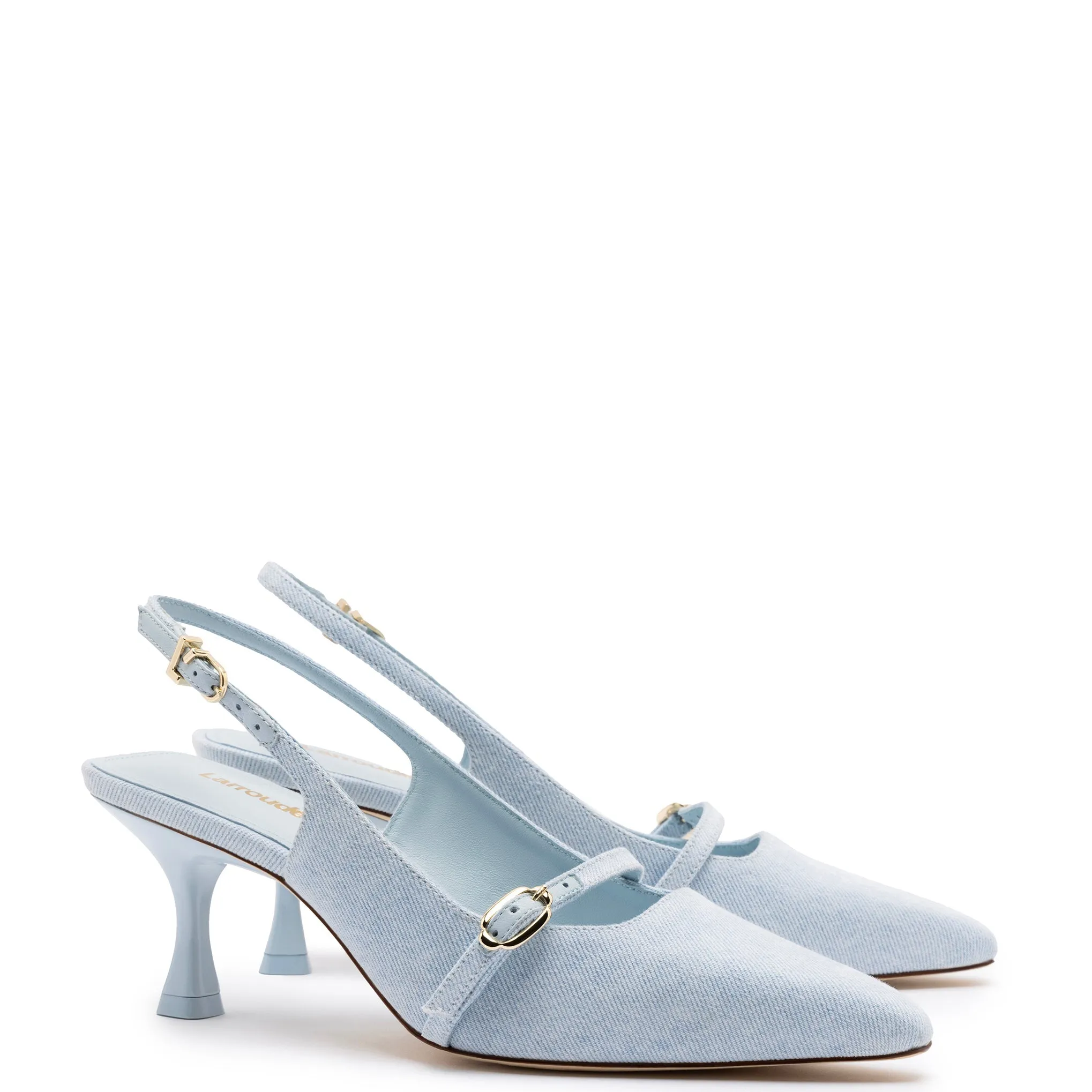 Larroude Ines Pump In Maya Denim