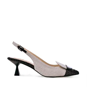 Lino Black Sling Back Pumps