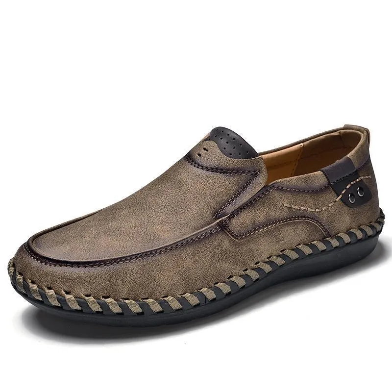 Men Leather Breathable Moccasins Loafers