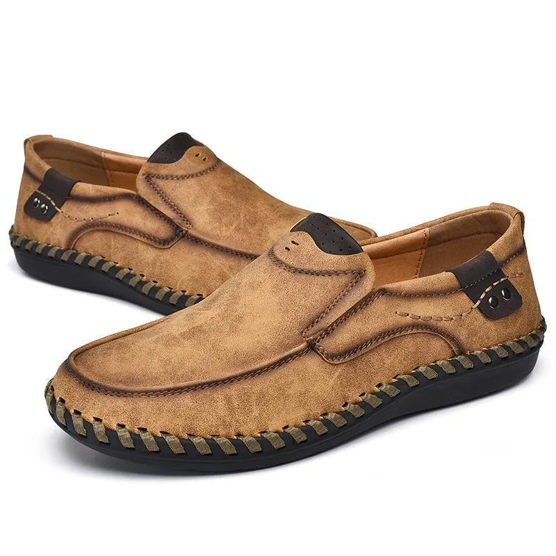 Men Leather Breathable Moccasins Loafers