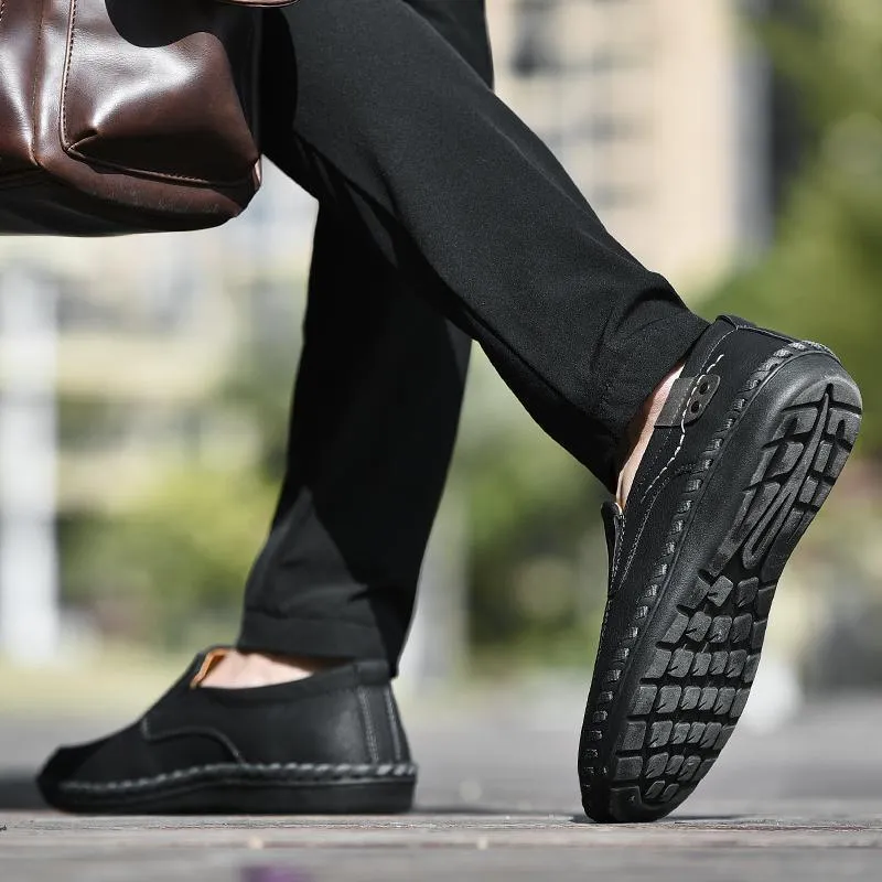 Men Leather Breathable Moccasins Loafers