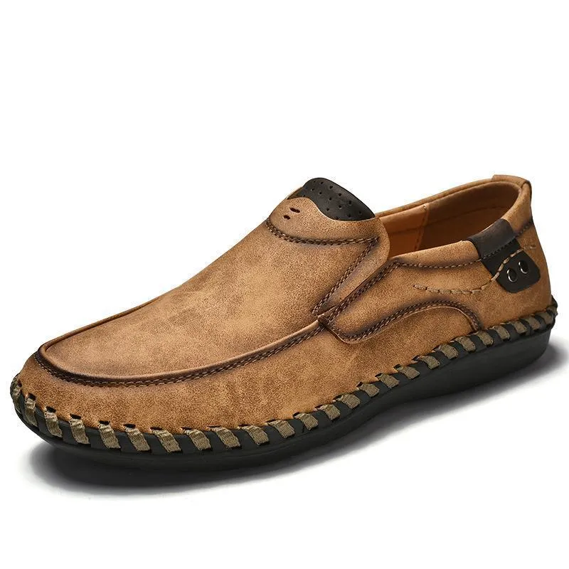 Men Leather Breathable Moccasins Loafers