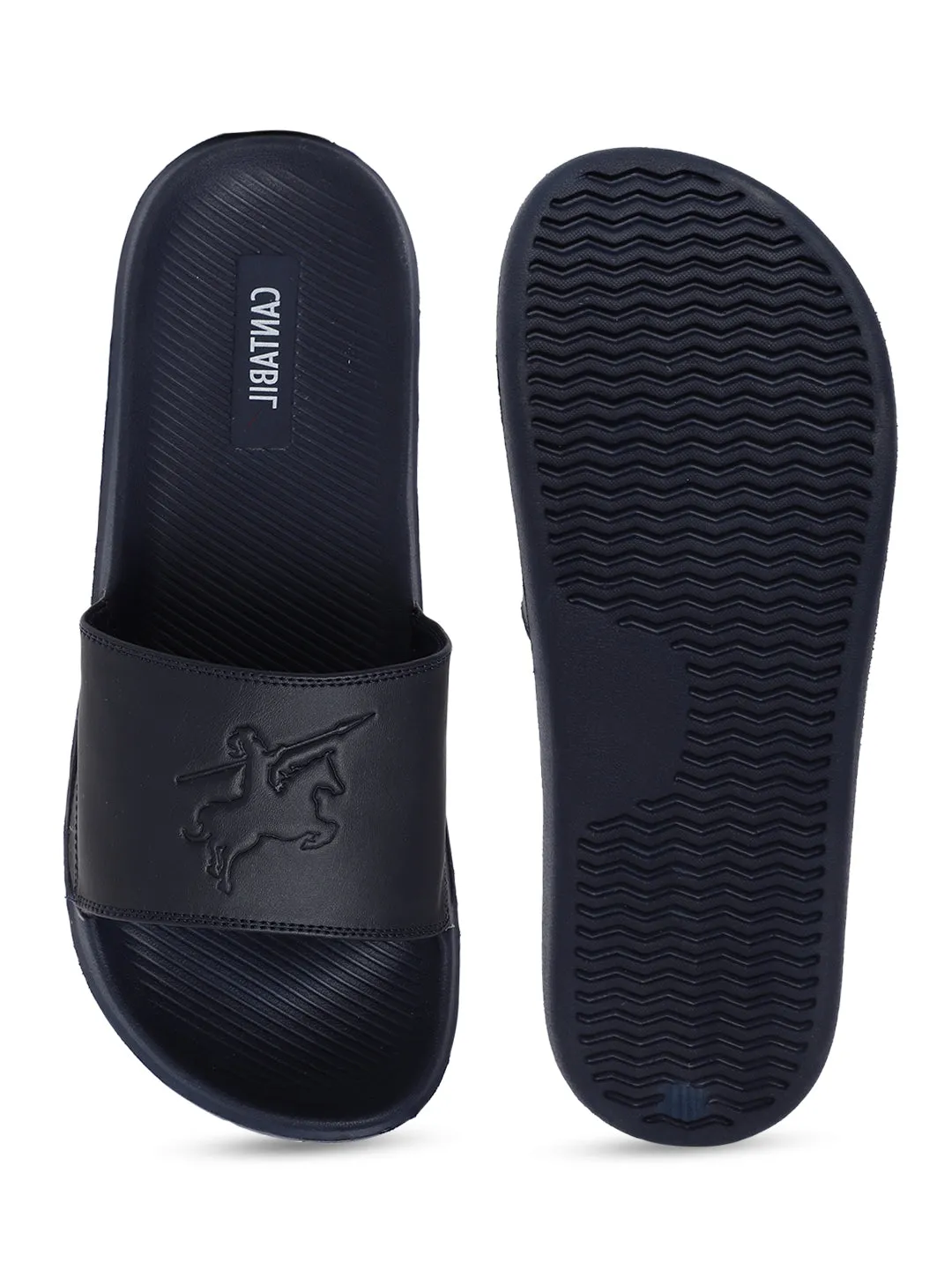 Men Navy Slider