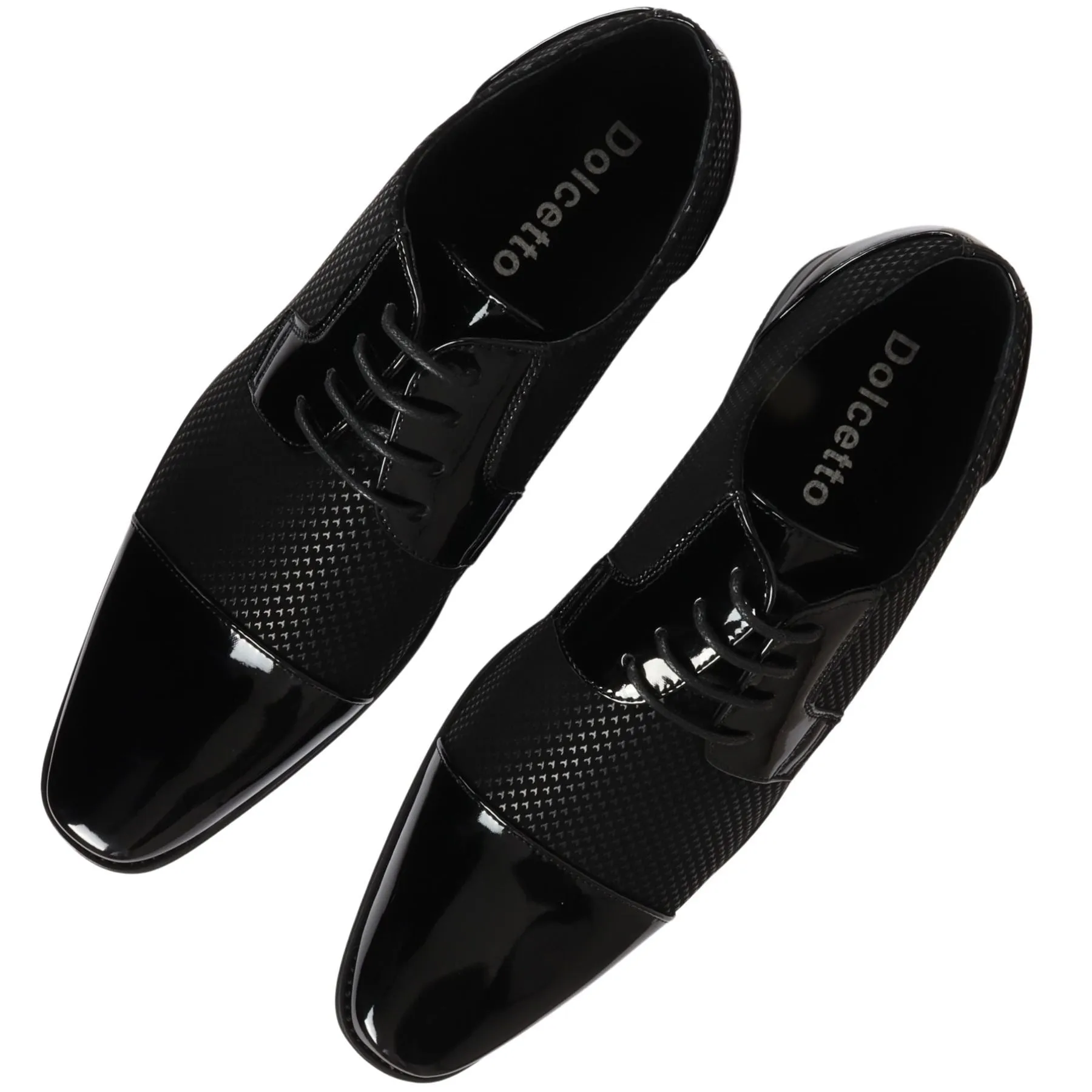 Men's Shoes Black Oxford Derby Lace Up Dress Shoe