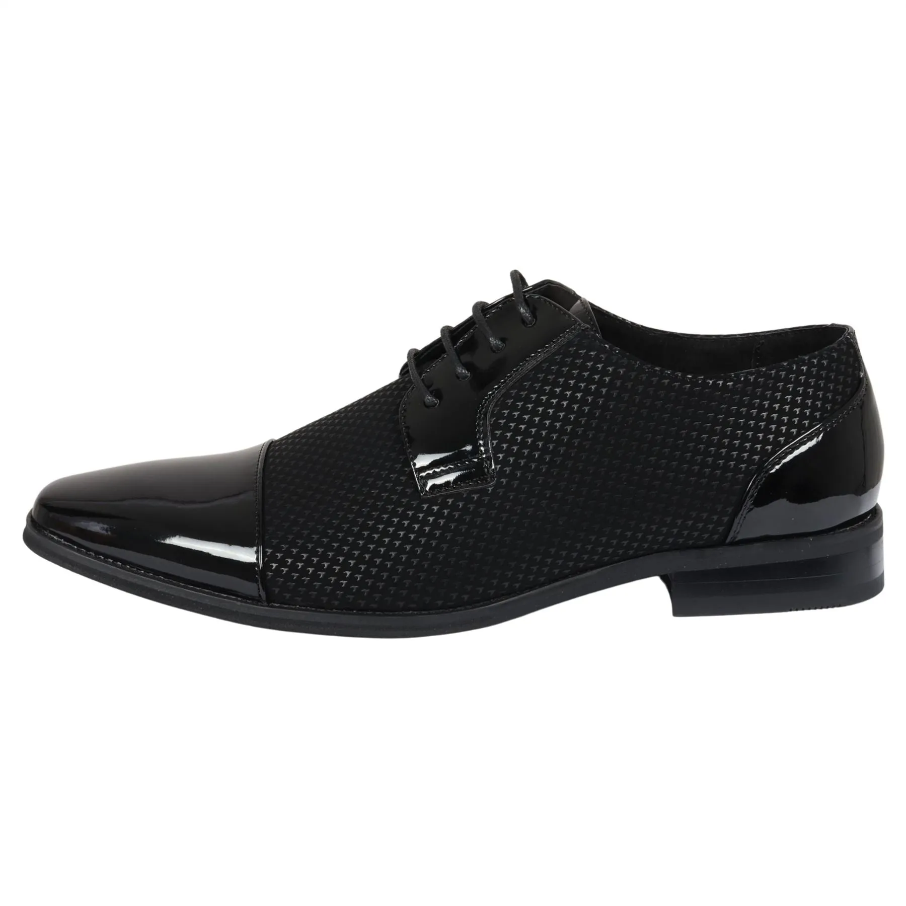 Men's Shoes Black Oxford Derby Lace Up Dress Shoe