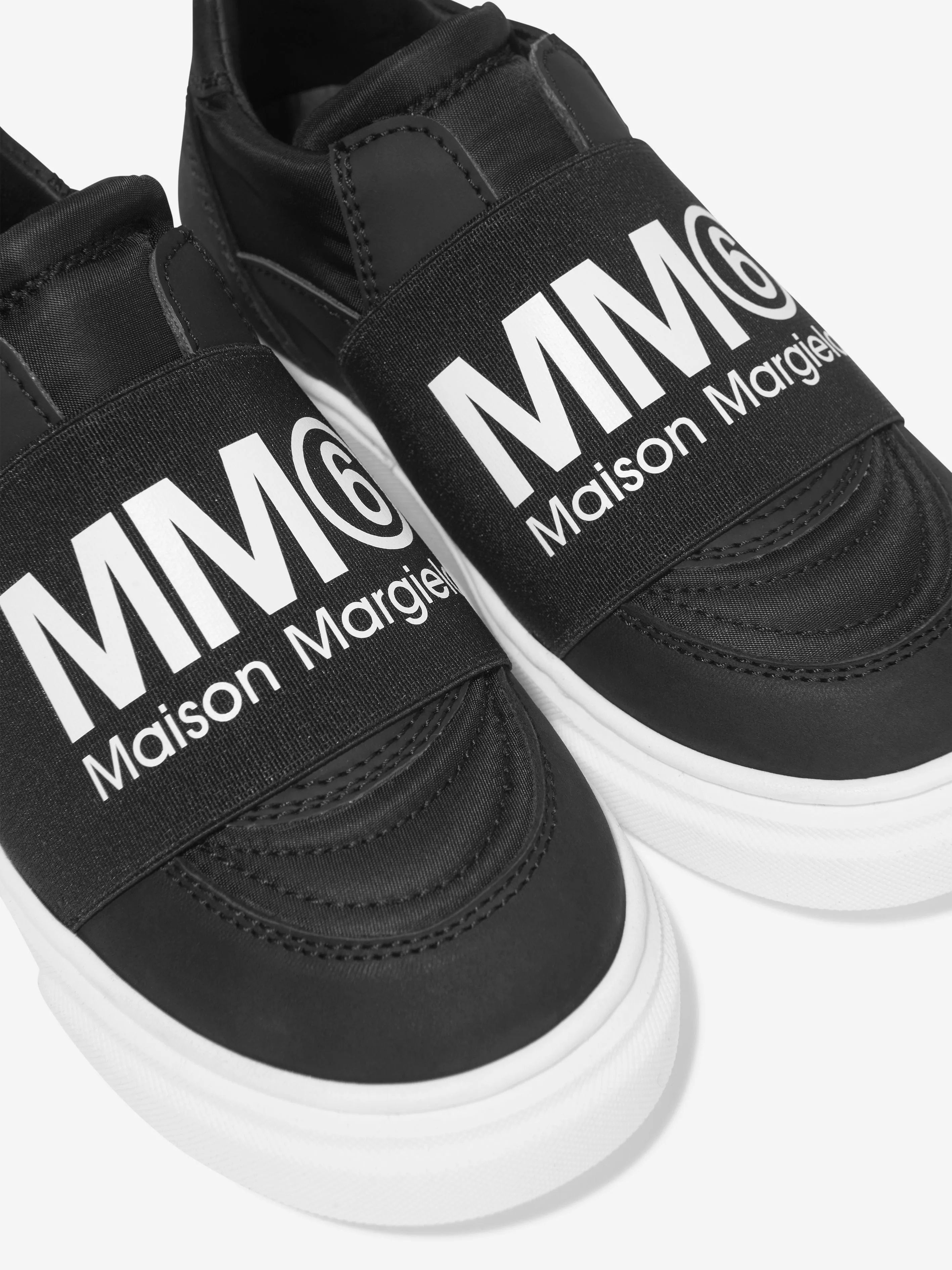 MM6 Maison Margiela Kids Leather Logo Trainers