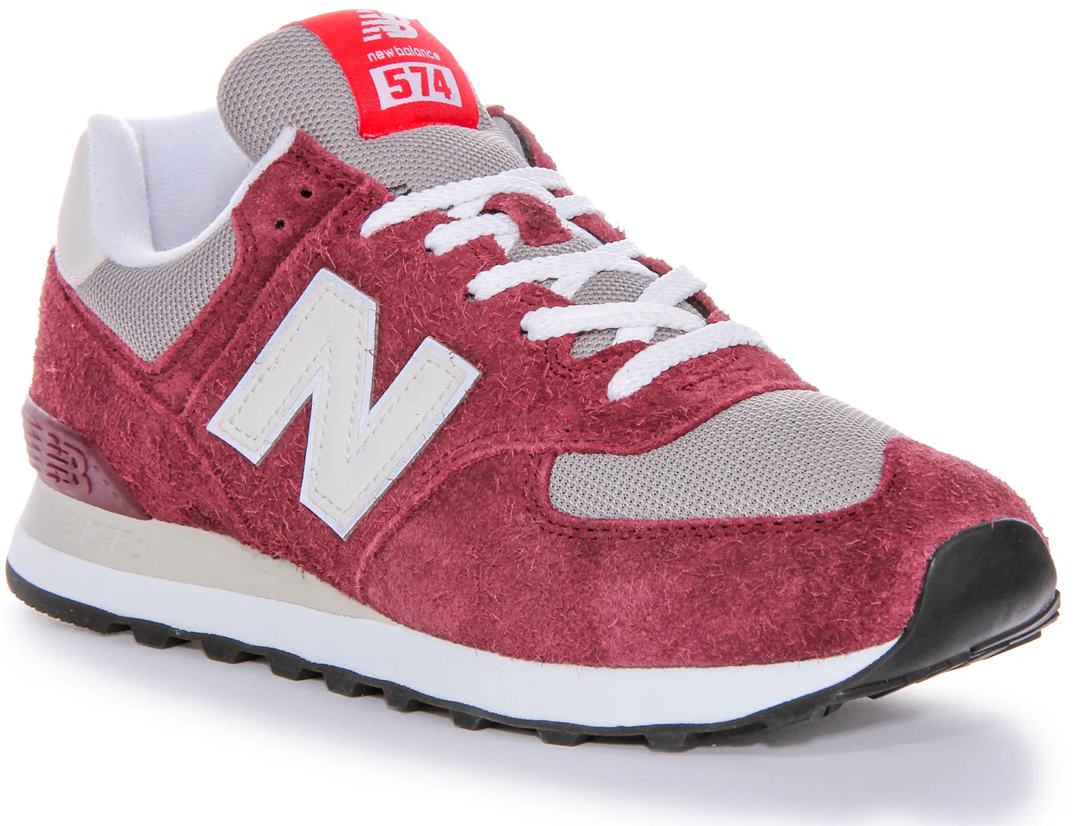 New Balance U574 BGH Trainers In Burgundy