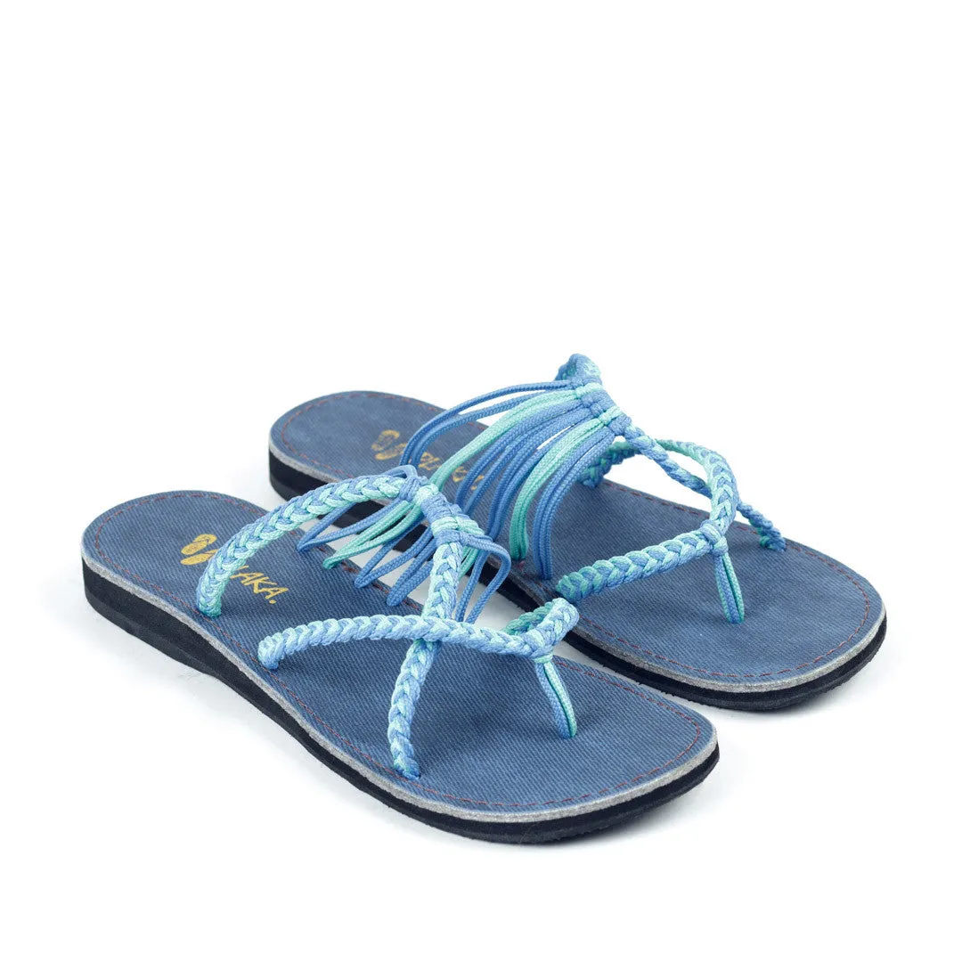 Oceanside Beach Flip Flops for Women | Cornflower