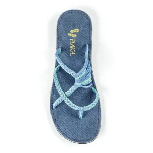 Oceanside Beach Flip Flops for Women | Cornflower