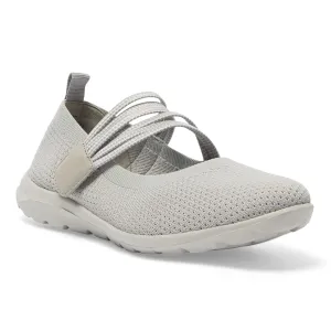 Patsy Flat in Light Grey Stretch