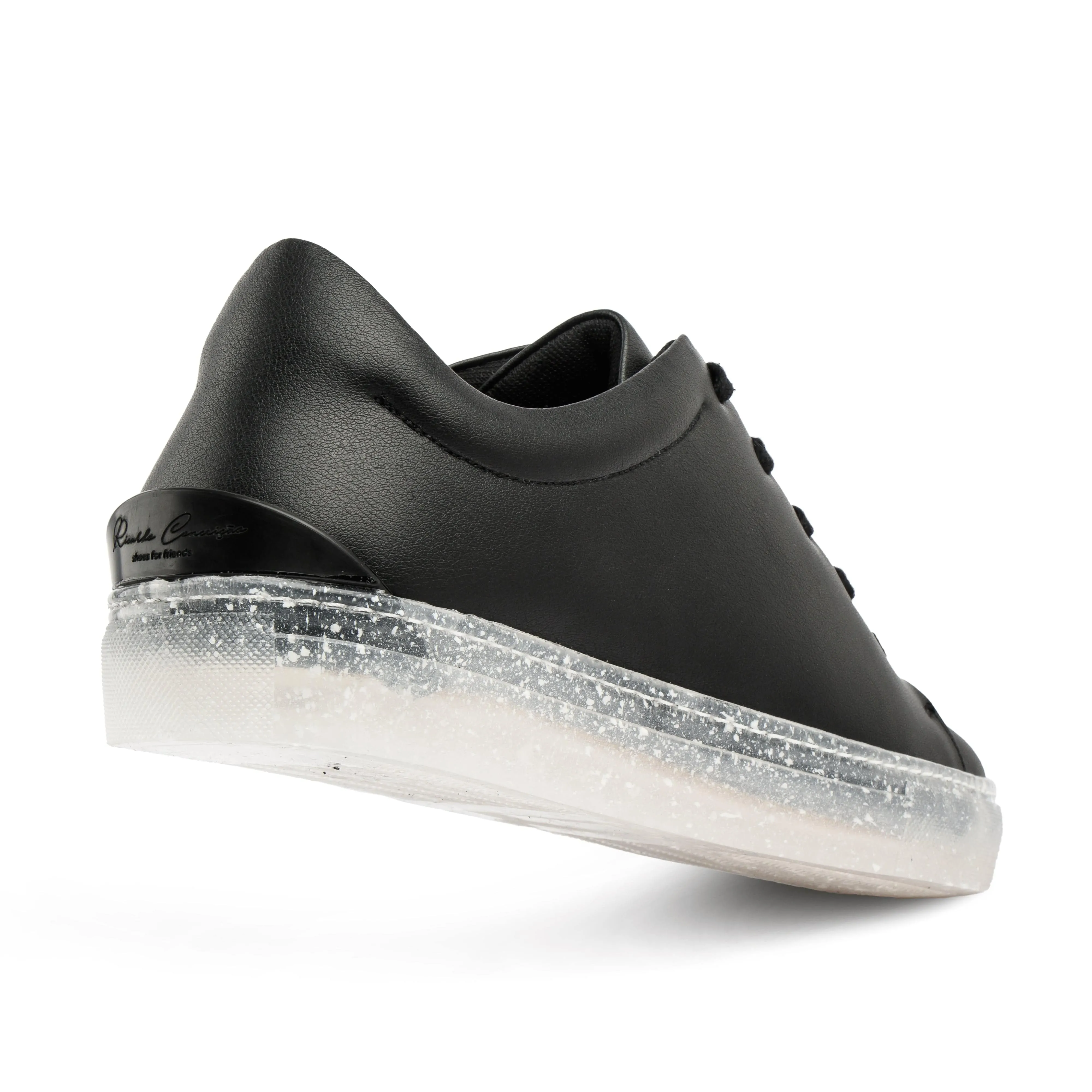 RC Minimal Unisex Vegan Leather Sneakers | Black