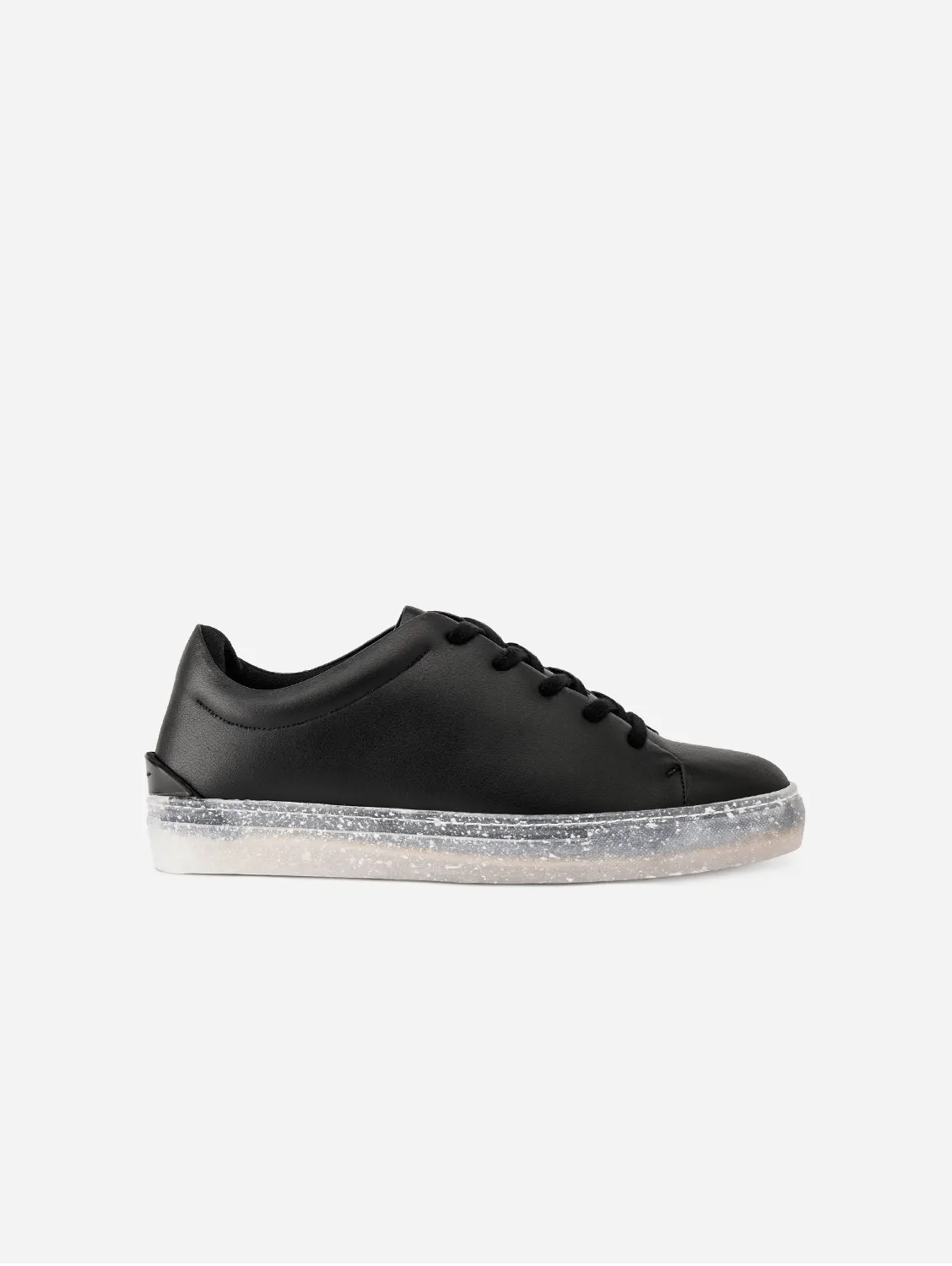 RC Minimal Unisex Vegan Leather Sneakers | Black