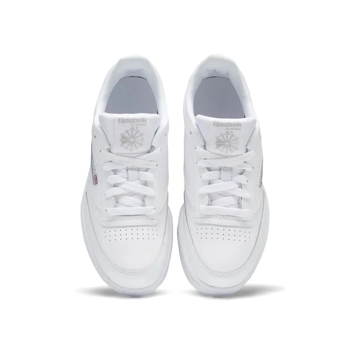 REEBOK White Leather Club C JR's Shoes