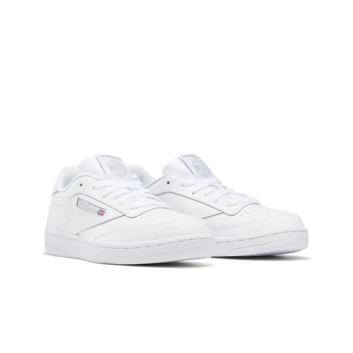 REEBOK White Leather Club C JR's Shoes