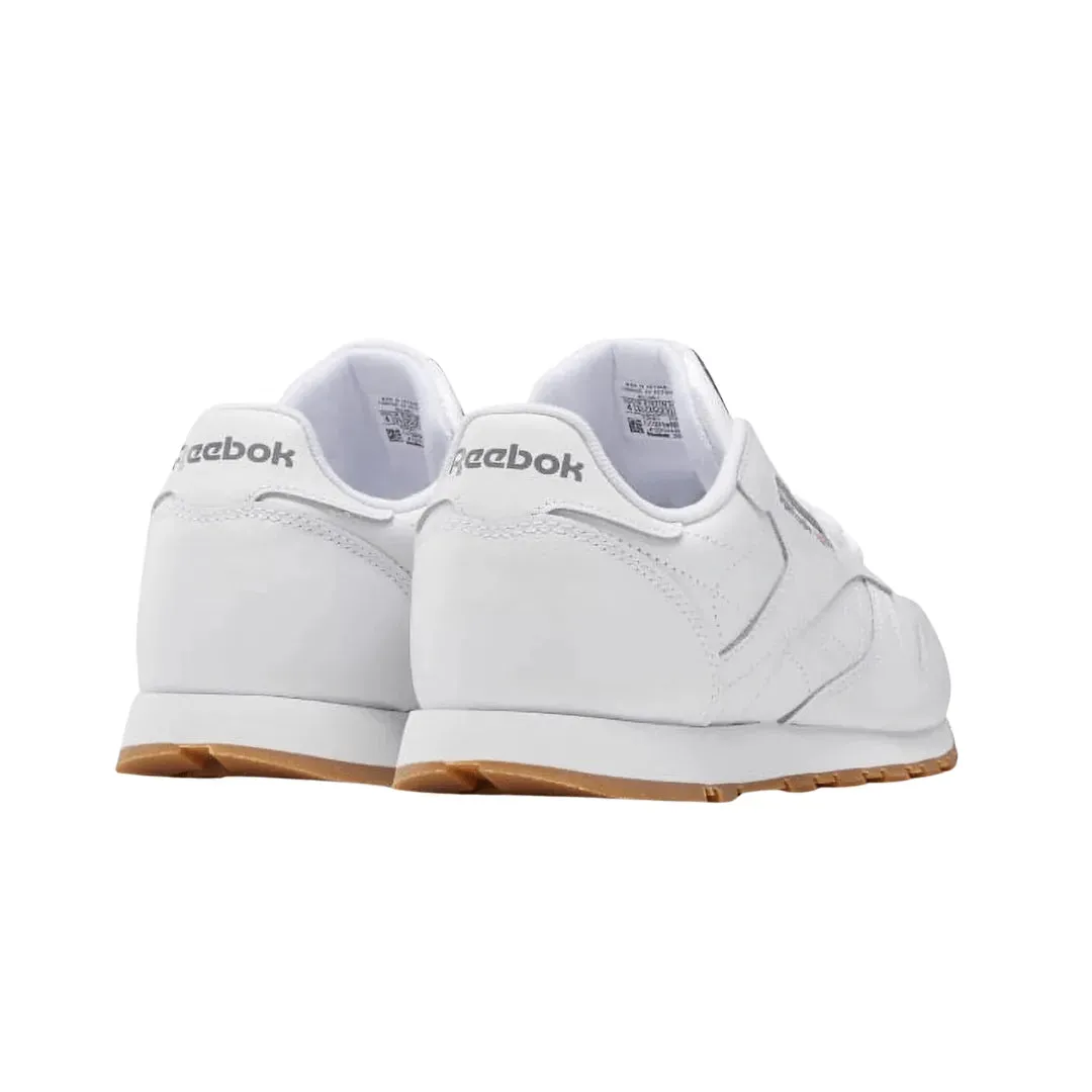 Reebok White Leather Lifestyle Shoes for Kids