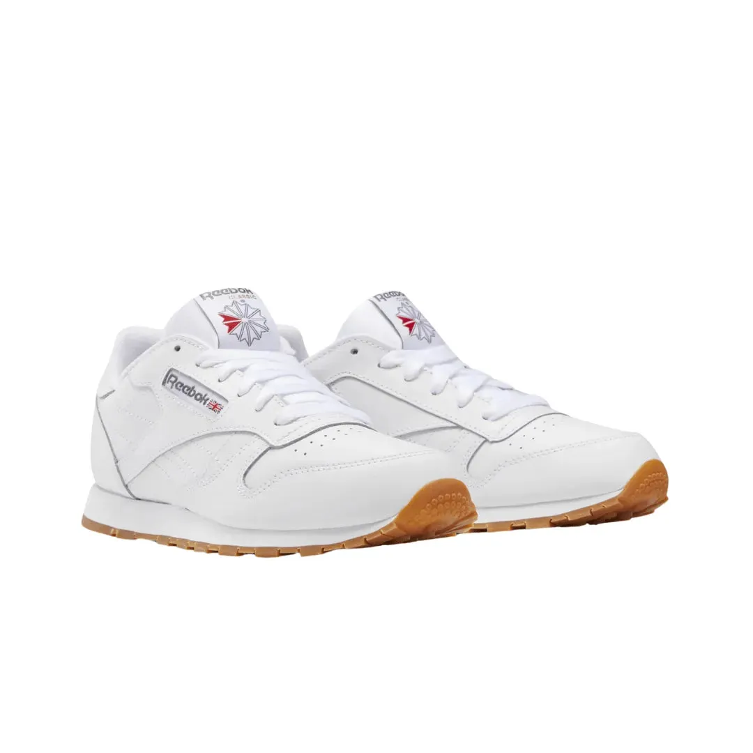 Reebok White Leather Lifestyle Shoes for Kids