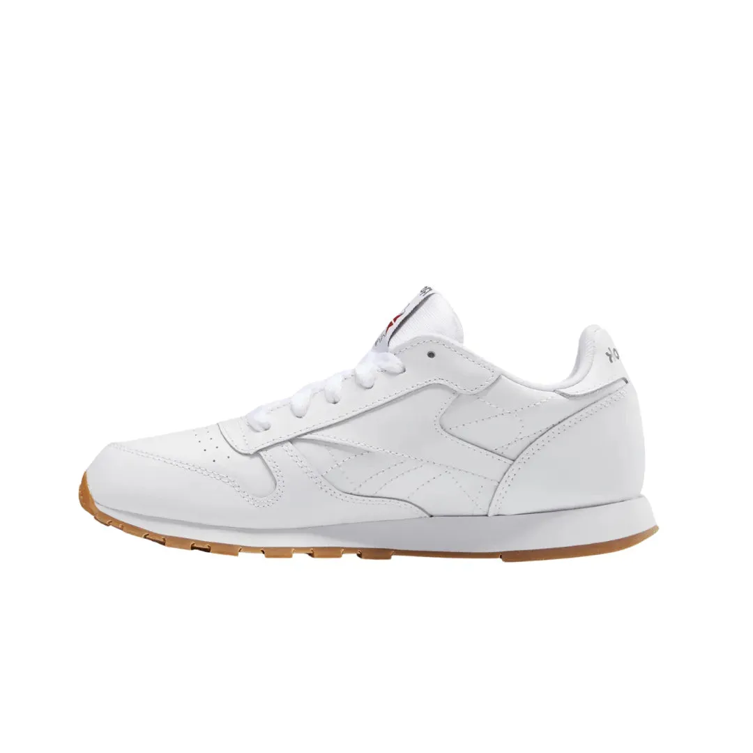 Reebok White Leather Lifestyle Shoes for Kids